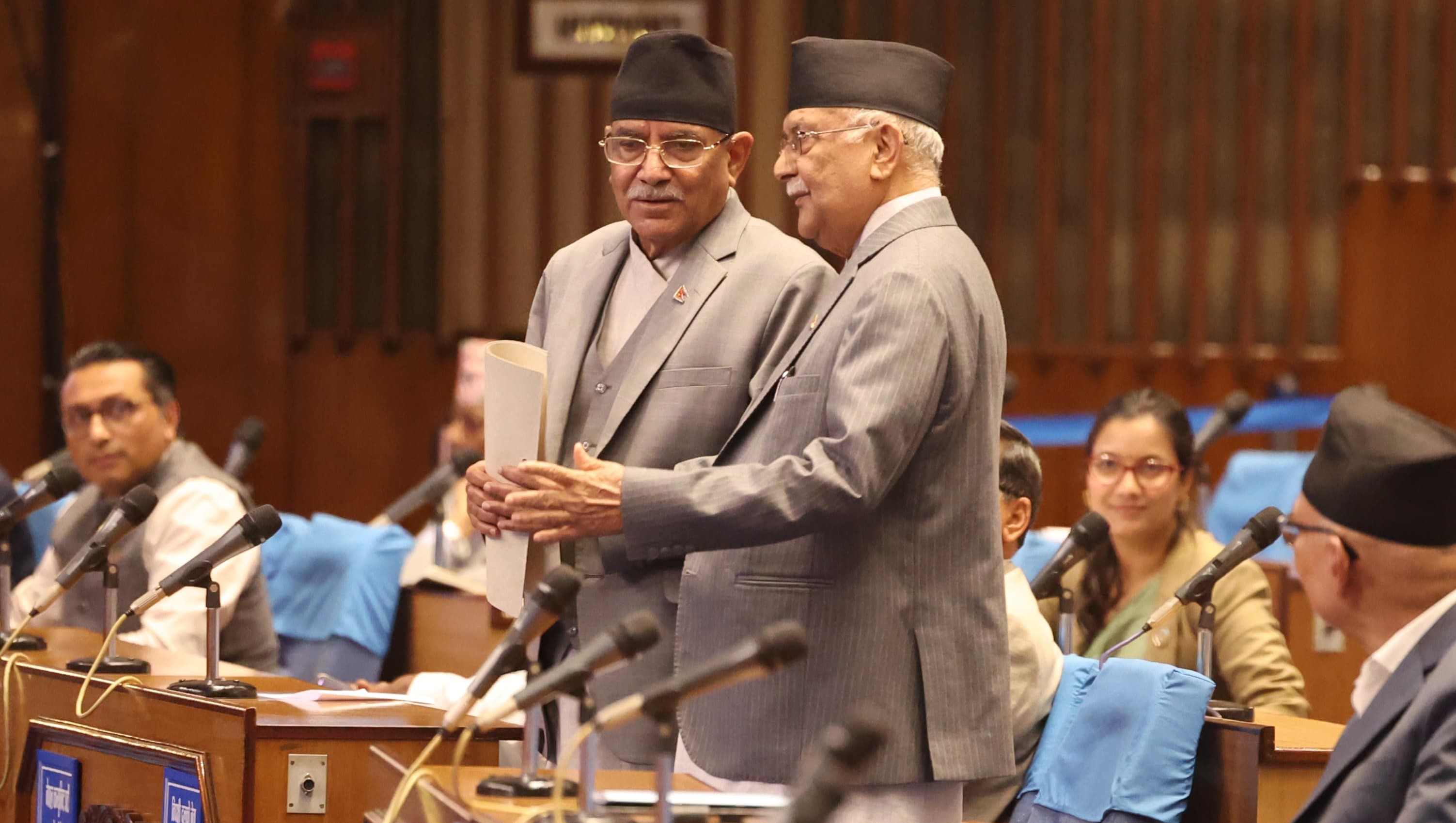 सरकारको नीति तथा कार्यक्रममा प्रचण्डको प्रश्नै प्रश्न