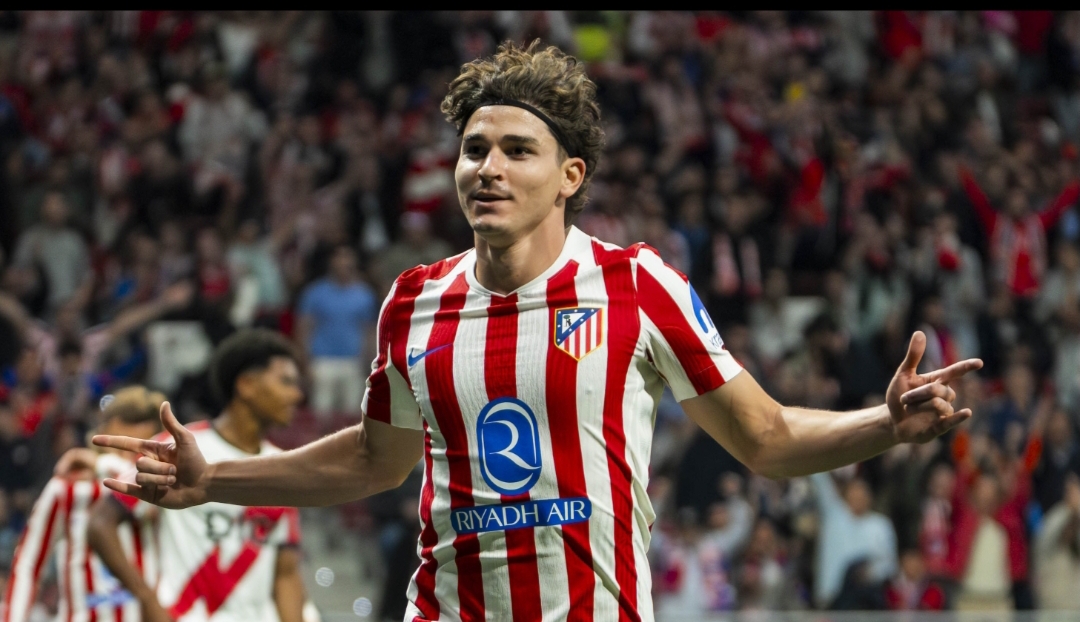 जुलियन अल्भारेजले ह्याट्रिक गर्दा एट्लेटिको मड्रिडले रायो भालेकानोलाई हरायो
