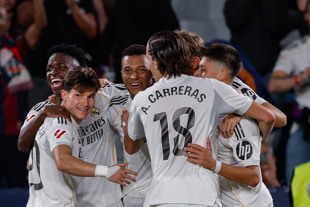 लेभान्टेविरुद्ध रियल मड्रिडको फराकिलो जित, भिल्लारियलसँग सेभिल्ला स्तब्ध